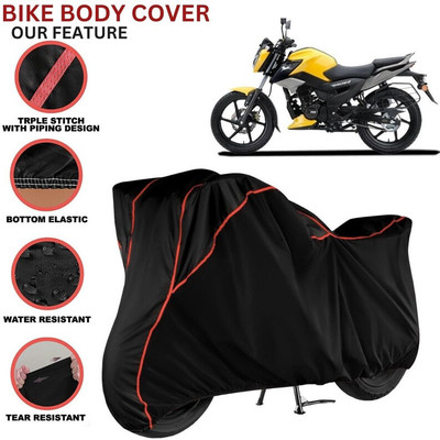kerwa Waterproof Two Wheeler Cover for TVS(Raider, Black, Red)