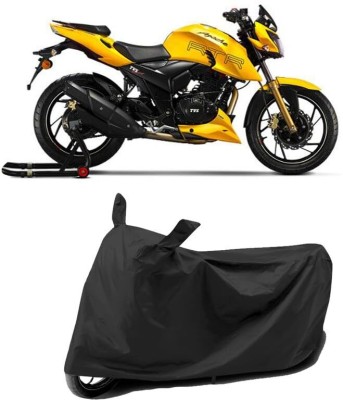 AASHTIK MART Two Wheeler Cover for TVS(Apache, Black)