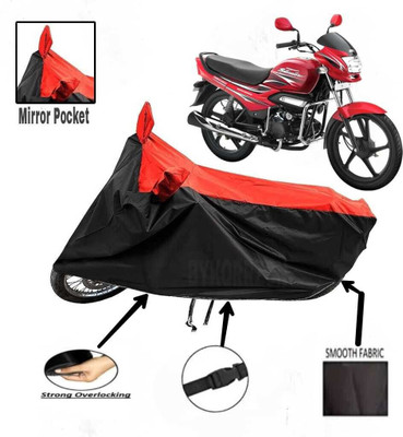 SK AUTO Waterproof Two Wheeler Cover for Hero(Super Splendor, Red)