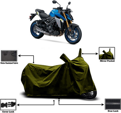 Amexride Two Wheeler Cover for Suzuki(GSX S1000, Green)
