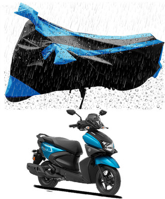 THE REAL ARV Two Wheeler Cover for Yamaha(Ray-ZR 125FI, Blue, Black)