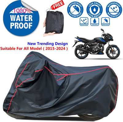 AutoGalaxy Waterproof Two Wheeler Cover for Bajaj(Pulsar 125, Black)