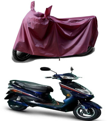 THE REAL ARV Waterproof Two Wheeler Cover for Okinawa(Ridge Plus, Maroon)