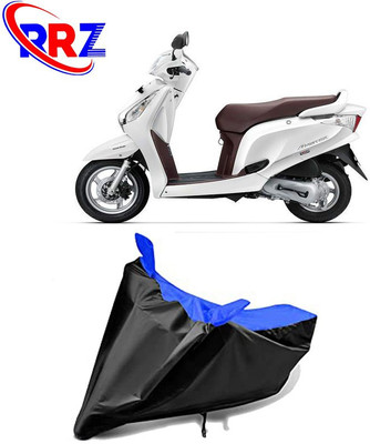 RRZ Waterproof Two Wheeler Cover for Honda(Aviator, Black, Blue)
