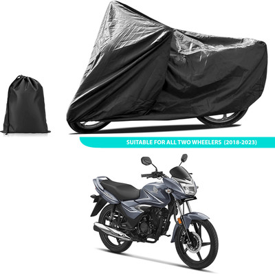 CODOKI Two Wheeler Cover for Honda(CB Shine, Black)