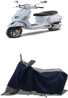 SUGASHRI Waterproof Two Wheeler Cover for Vespa(Vespa SXL 150, Grey, Blue)