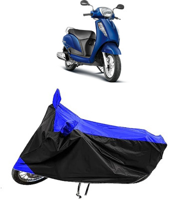 Mdstar Waterproof Two Wheeler Cover for Suzuki(Access 125, Blue)
