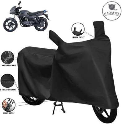 MADAFIYA Waterproof Two Wheeler Cover for Bajaj(Pulsar 125 Neon, Black)