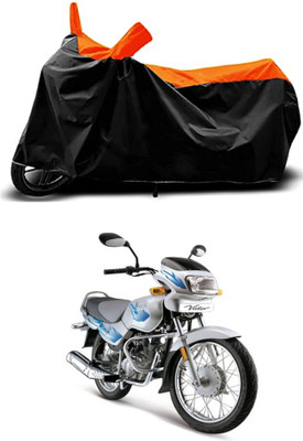VESMEI Two Wheeler Cover for TVS(Victor BS6, Orange)