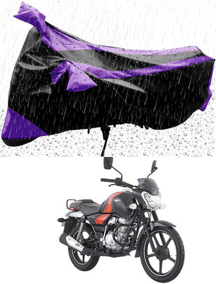 Mdstar Waterproof Two Wheeler Cover for Bajaj(V12, Purple, Black)