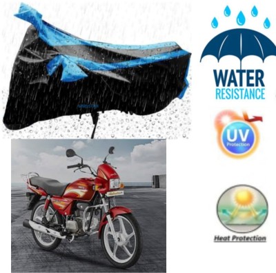 Mdstar Waterproof Two Wheeler Cover for Yamaha(Alpha BS6, Black)