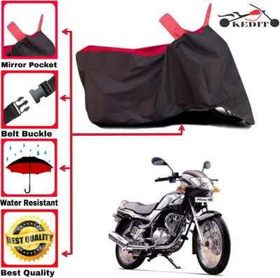 AASHTIK MART Two Wheeler Cover for TVS(Fiero FX, Red, Black)