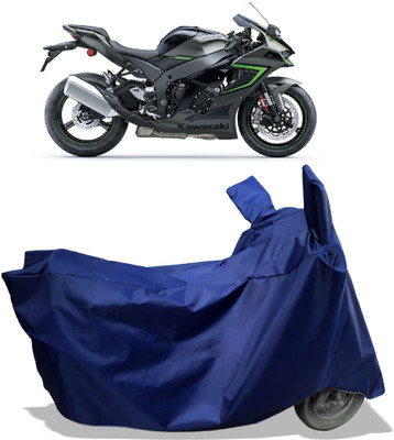 Amexride Two Wheeler Cover for Kawasaki(Ninja ZX-10R, Blue)