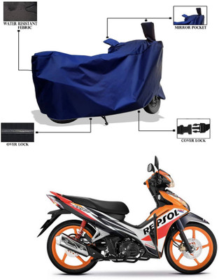 PAGORA Waterproof Two Wheeler Cover for Honda(Blade 125, Blue)