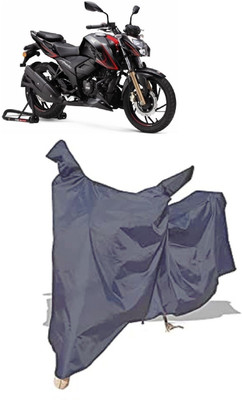 Amexride Two Wheeler Cover for TVS(Apache RTR 200 4V, Grey)