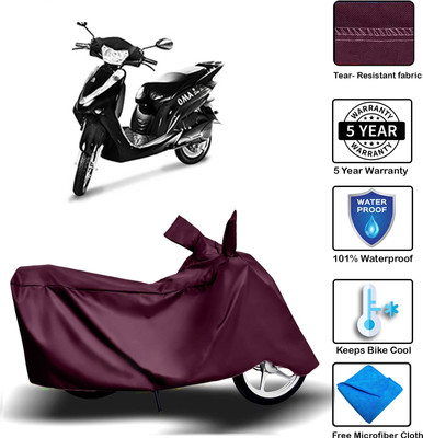 MISSION COLLECTION Waterproof Two Wheeler Cover for Mahindra(Duro DZ, Maroon)