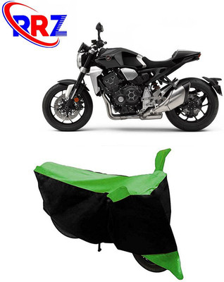 RRZ Waterproof Two Wheeler Cover for Honda(CB 1000R, Black, Green)