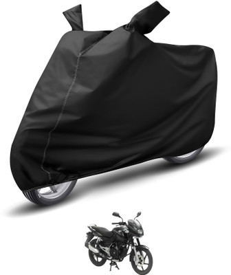 Auto Hub Waterproof Two Wheeler Cover for Bajaj(Pulsar 180, Black)
