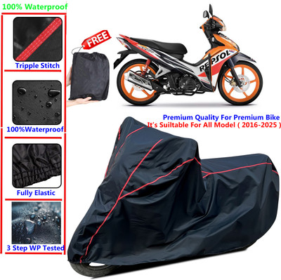 SThanaveX Waterproof Two Wheeler Cover for Honda(Blade 125, Black)