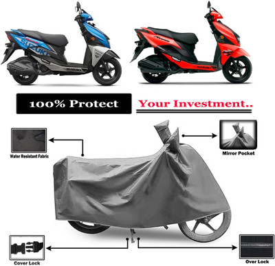 Amexride Two Wheeler Cover for Suzuki(Avenis 125, Grey)