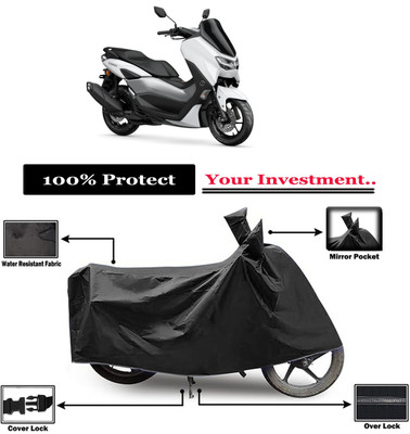 Amexride Two Wheeler Cover for Yamaha(NMax 155, Black)