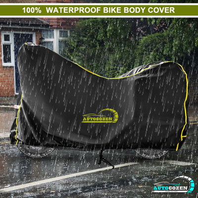 AUTOCOZEN Waterproof Two Wheeler Cover for Hero(HF Dawn, Black)