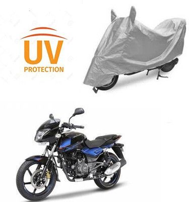 DeepShakshi AUTOMOTIVE Waterproof Two Wheeler Cover for Bajaj(Pulsar 150 DTS-i, Silver)