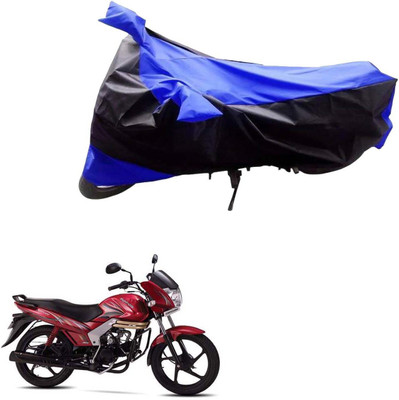 Mdstar Waterproof Two Wheeler Cover for Mahindra(Centuro, Black, Blue)