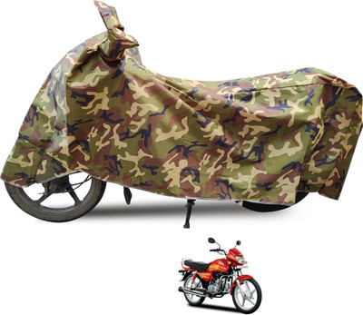Euro Care Waterproof Two Wheeler Cover for Hero(CD deluxe, Black)
