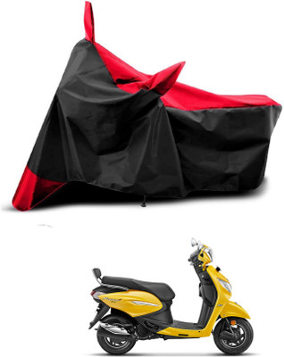 AASHTIK MART Two Wheeler Cover for Hero(Pleasure, Red, Black)