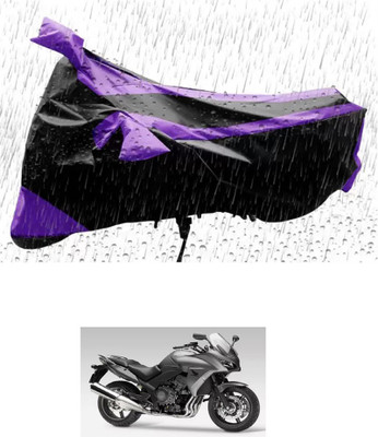 RONISH Waterproof Two Wheeler Cover for Honda(CBF 1000, Purple, Black)