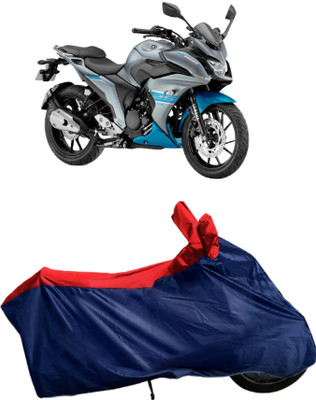 Autofly Waterproof Two Wheeler Cover for Yamaha(Fazer 25, Blue, Red)