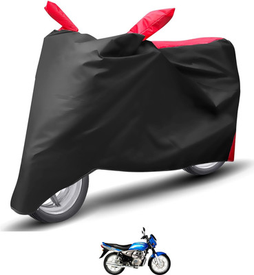 Caronix Waterproof Two Wheeler Cover for Bajaj(Wind 125, Red)