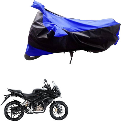 MWBB Waterproof Two Wheeler Cover for Bajaj(Pulsar AS 150, Black, Blue)