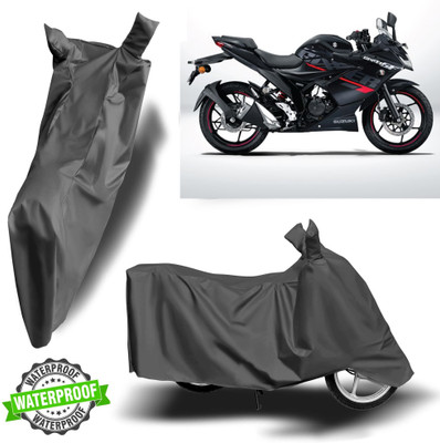 NG Auto Front Waterproof Two Wheeler Cover for Suzuki(Gixxer SF, Grey)