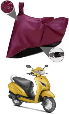 Mdstar Waterproof Two Wheeler Cover for Honda(Activa 5G, Maroon)