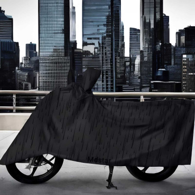 MWBB Waterproof Two Wheeler Cover for Bajaj(Apache 150, Black)