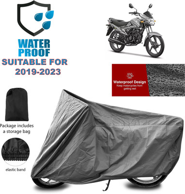 PAGORA Waterproof Two Wheeler Cover for Suzuki(Hayate EP, Grey)