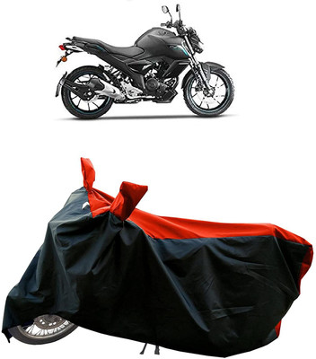 KEDIT Two Wheeler Cover for Yamaha(FZ-S, Red, Black)