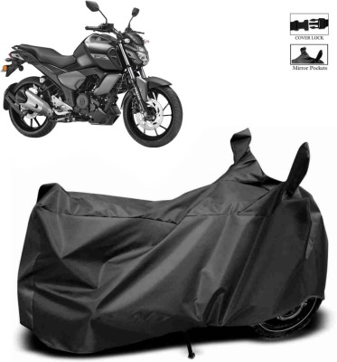 DeepShakshi AUTOMOTIVE Waterproof Two Wheeler Cover for Yamaha(FZ FI BS6, Black)