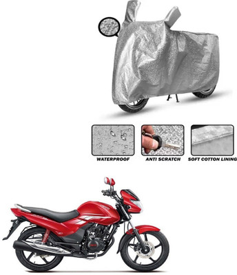 FKOK Waterproof Two Wheeler Cover for Hero(Achiever, Silver)