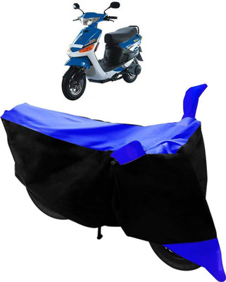 MWBB Waterproof Two Wheeler Cover for Indus(Yo Style, Black, Blue)