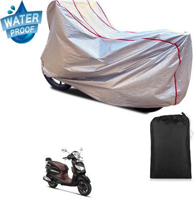 PAGORA Waterproof Two Wheeler Cover for Hero(Pleasure Plus, Silver)