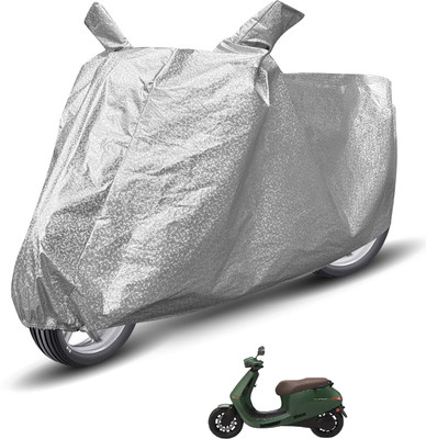 Auto Hub Waterproof Two Wheeler Cover for Ola(Silver)