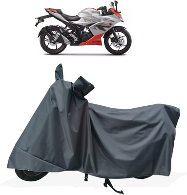 Tricway Two Wheeler Cover for Suzuki(Gixxer SF, Grey)