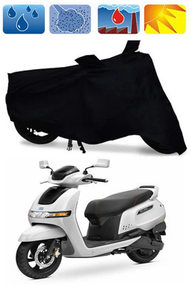 AUTOCAD Waterproof Two Wheeler Cover for TVS(iQube Electric, Black)