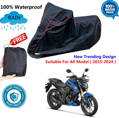 OliverX Waterproof Two Wheeler Cover for Honda(Hornet 2.0, Black, Red)
