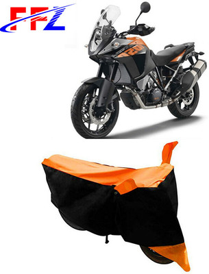 FFZ Waterproof Two Wheeler Cover for KTM(1050 Adventure, Black, Orange)