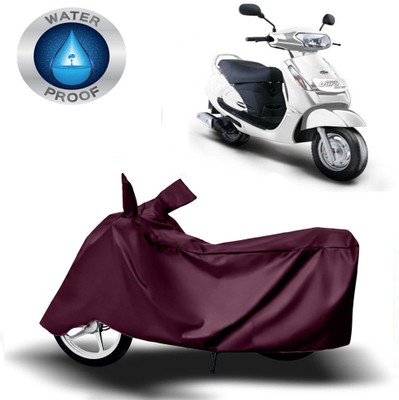 DeepShakshi AUTOMOTIVE Waterproof Two Wheeler Cover for Mahindra(Duro DZ, Maroon)