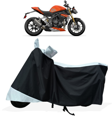 Tricway Two Wheeler Cover for Triumph(Speed Triple BS6, White)